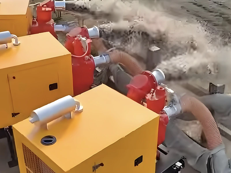Jianghe Flood Prevention Products Upgrades Diesel Engine Driven Water Pump Set om effisjinte oerstreamingkapasiteit te stimulearjen